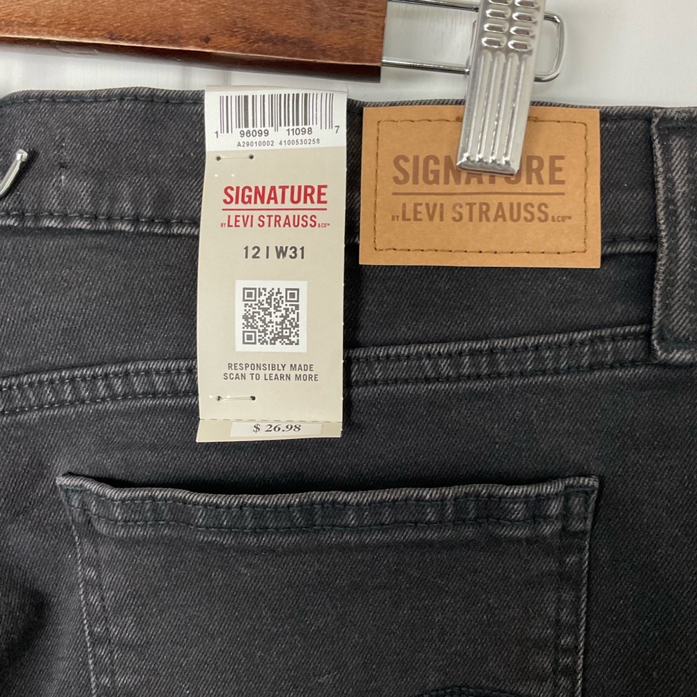 Signature Levi’s Heritage‎ High Rise Kick Boot Size 31 Black - Picture 5 of 8